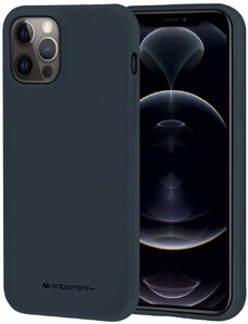 Ochranný kryt pro iPhone 12 Pro MAX - Mercury, Soft Feeling Midnight Blue