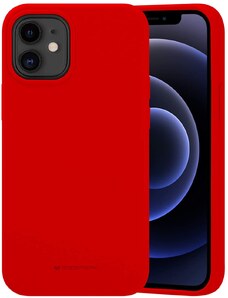 Ochranný kryt pro iPhone 12 mini - Mercury, Silicone Red