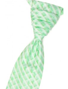 Svatební kravata s kapesníčkem zelená kostkovaná Avantgard 577-1179