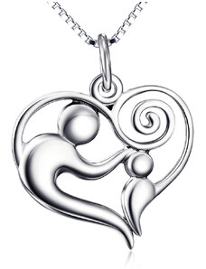 OLIVIE Stříbrný náhrdelník RODINA 4691
