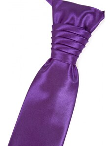 Fialová svatební kravata hladká Avantgard 577-9017