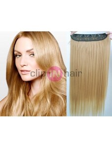 Clipinhair Clip in REMY vlasový pás 43cm rovný – přírodní blond
