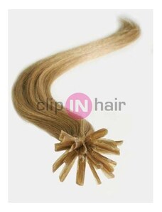 Clipinhair Vlasy evropského typu k prodlužování keratinem 60cm - světle hnědé