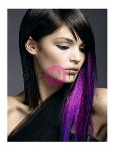 Clipinhair Clip in vlasy - pramínek – REMY 100% lidské vlasy – fialová
