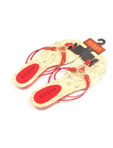 Guess dámské žabky sandály JOININ red/korek