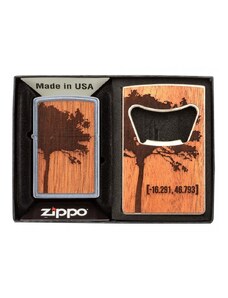 Zippo 30059 Sada Zapalovač WOODCHUCK USA & Otvírák na lahve