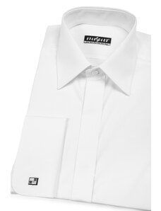 Pánská košile MK s krytou légou - V1-Bílá Avantgard 670-1-40/194