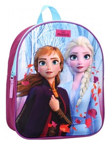 Vadobag Dětský / dívčí batoh Ledové království II s plastickým 3D obrázkem princezen Anny a Elsy - Frozen II - 9L