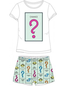 E plus M Dámské krátké bavlněné pyžamo Monopoly - Šance?