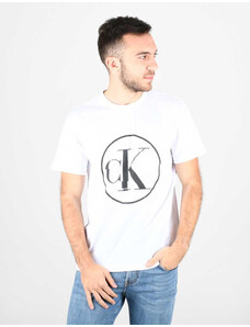 Calvin Klein pánské bílé tričko Round