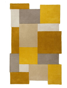 Flair Rugs koberce Kusový koberec Abstract Collage Ochre/Natural - 90x150 cm
