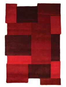 Flair Rugs koberce Kusový koberec Abstract Collage Red - 90x150 cm