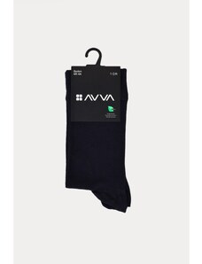 Avva Men's Anthracite Straight Socks