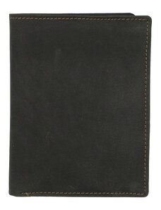 Pánská kožená peněženka černá broušená - Tomas Palac černá