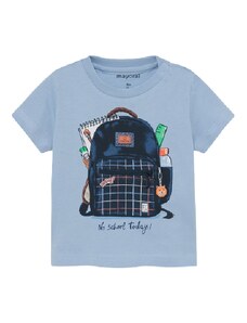 MAYORAL chlapecké tričko KR světle modré s batohem