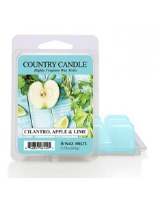 Country Candle Cilantro, Apple & Lime Vonný Vosk, 64 g