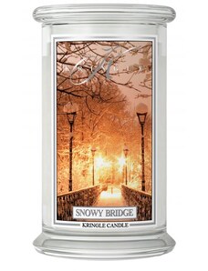 Kringle Candle svíčka Snowy Bridge (sójový vosk), 623 g