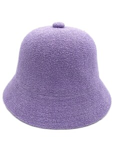 Fialový bucket hat s knoflíčkem - Fiebig