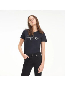 Tommy Hilfiger dámské černé tričko Graphic