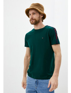 Tommy Hilfiger pánské tmavě zelené tričko