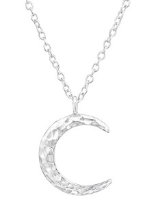 SYLVIENE Stříbrný náhrdelník Půlměsíc