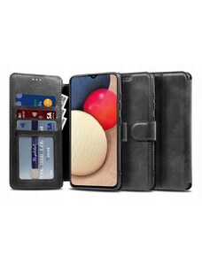 Ochranné pouzdro pro Samsung Galaxy A02S - Tech-Protect, Wallet 2 Black