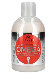 KALLOS KJMN Omega Shampoo 1000ml - šampon na lámavé vlasy a roztřepené konečky