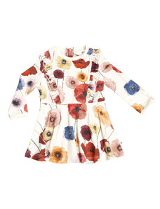 EBBE Dívčí šaty Akvarel s barevnými květy Organic