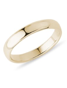 Klasický snubní prsten ze žlutého 14k zlata KLENOTA X0435003L40