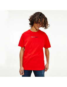 Tommy Jeans pánské červené triko