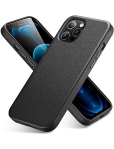 Kožený kryt na iPhone 12 Pro MAX - ESR, Metro Leather Black