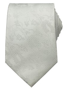 Quentino Bílá slavnostní kravata s kapesníčkem