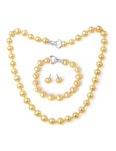 Tiniana Perlová souprava pravé říční perly Sigrid, náhrdelník, náramek a náušnice, south sea color