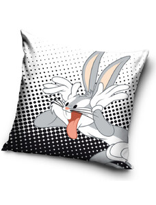 Carbotex Povlak na polštářek Králík Bugs Bunny Černo Bílý