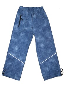 Dětské softshellové kalhoty ADELLiNO podšité fleecem nepromokavé jeans