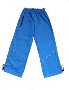 ADELLiNO Dětské letní softshellové nepromokavé kalhoty modrá