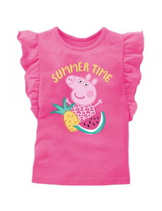 Peppa Pig Dívčí tričko s volánky Prasátko Peppa