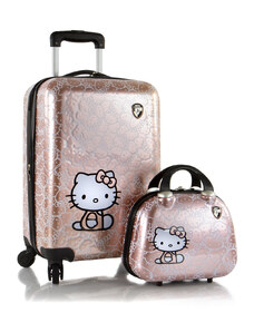 Heys Kids Hello Kitty Metallic - sada 2 ks Kufr: 33,8 l / Kosmetický kufřík: 3 L HEYS-16337-6042-00