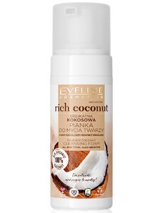 Eveline cosmetics Rich Coconut Jemná čistící pěna na tvář 150 ml