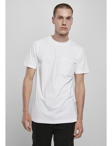 UC Men Základní kapesní tričko z organické bavlny bílé
