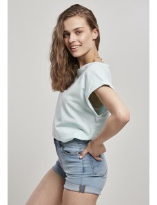 UC Ladies Dámské tričko Melange Extended Shoulder Tee aqua melange