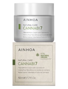 Ainhoa Cannabi7 Rich Cream - krém s konopným olejem pro suchou pleť 50 ml