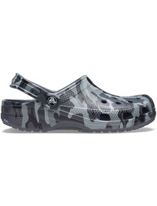 Pantofle Crocs Classic Printed Camo Clog - Slate Grey