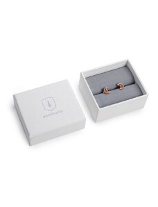 BeWooden Náušnice s dřevěným detailem Rea Earrings Halfmoon