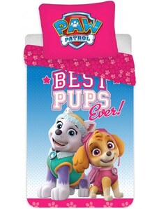 BrandMac Povlečení do dětské postýlky Tlapková patrola - Paw Patrol - motiv Best Pups Ever! - 100% bavlna - 100 x 135 cm + 40 x 60 cm