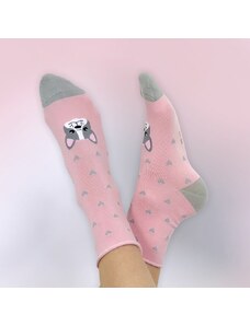 LUPIDO Veselé ponožky Růžový buldoček