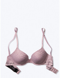 Victoria's Secret PINK Krajková podprsenka Wear Everywhere T-Shirt Lightly Lined Bra Lila