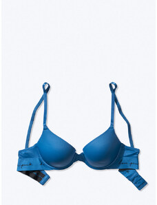 Victoria's Secret PINK Push-up podprsenka Wear Everywhere Lace Push-Up Deep Sea Blue