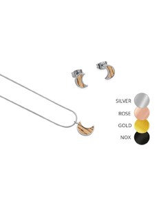 BeWooden Dámské šperky v setu Halfmoon Earrings & Necklace
