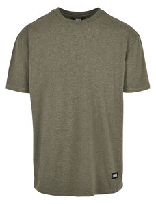 Urban Classics Pánské tričko s krátkým rukávem URBAN CLASSICS (TB4146) Tmavě zelený melír S